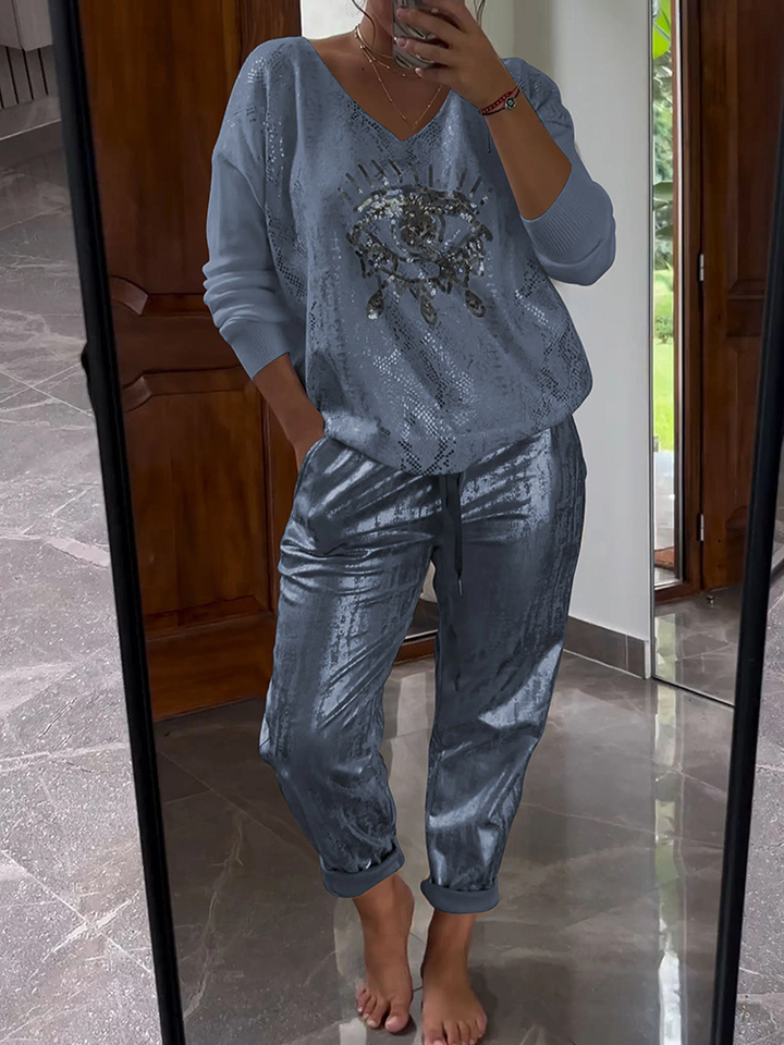 Eliška-stylový dvoudílný outfit