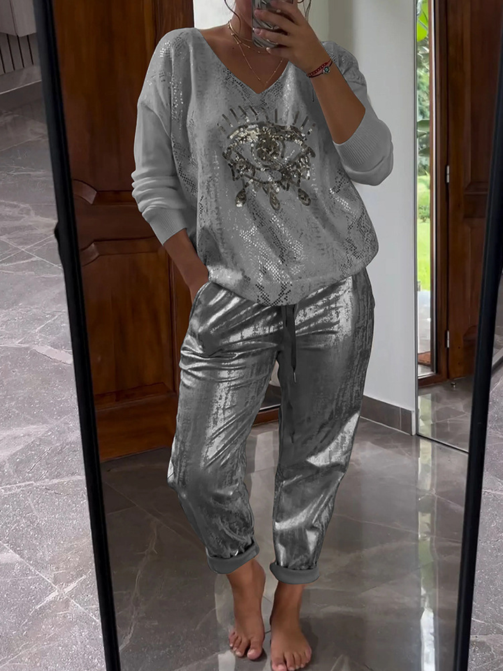 Eliška-stylový dvoudílný outfit